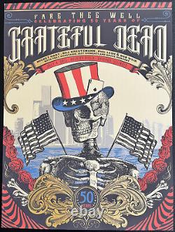 Grateful Dead Rare GD50 Justin Helton Limited Ed/Signed Poster Chicago 2015