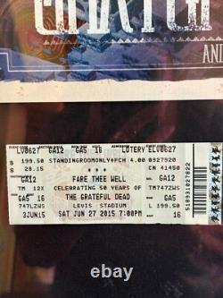 Grateful Dead Rare Limited Edition Poster With Tickets 2015 Levis Stadium