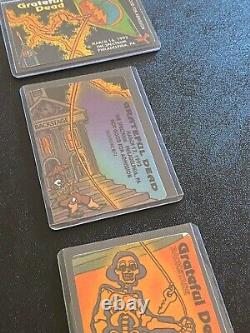 Grateful Dead Rare PUZZLE Backstage Pass SET Ben Franklin Philly 1992 3 SHOW Run