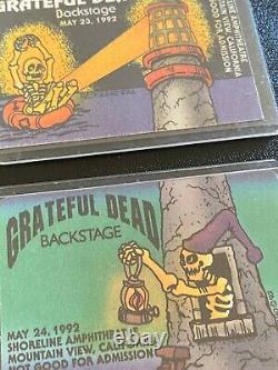 Grateful Dead Rare PUZZLE Backstage Pass SET Lighthouse Shoreline 1992 3 Nights