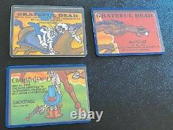 Grateful Dead Rare PUZZLE Backstage Pass SET Pony Express Sacramento 3 NITE RUN