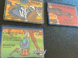 Grateful Dead Rare PUZZLE Backstage Pass SET Pony Express Sacramento 3 NITE RUN