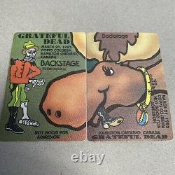 Grateful Dead Rare PUZZLE Backstage Pass SET The Moose Canada 1992