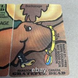 Grateful Dead Rare PUZZLE Backstage Pass SET The Moose Canada 1992