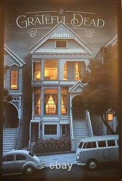 Grateful Dead Rare Poster 710 Ashbury Nicholas Moegly Jerry Garcia #204/225