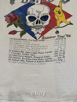 Grateful Dead Rare T-Shirt Vintage 1994 Summer Tour It's Worth The Trip Size L