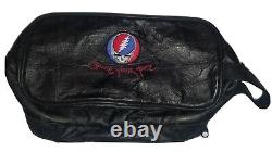 Grateful Dead SHAVE YOUR FACE Leather Travel Shaving Kit Bag VERY RARE 90's NEW