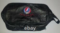 Grateful Dead SHAVE YOUR FACE Leather Travel Shaving Kit Bag VERY RARE 90's NEW