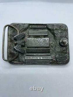 Grateful Dead SKELETON & ROSES Belt Buckle 1992 Limited Vintage Rare Used