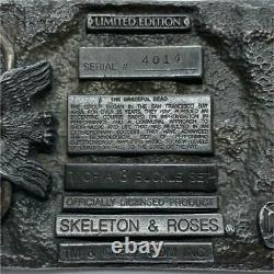 Grateful Dead SKELETON & ROSES Belt Buckle 1992 Limited Vintage Rare Used