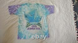 Grateful Dead SUMMER TOUR 1995 GDM Giants Stadium Rare Vintage Shirt Liquid Blue