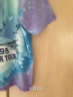 Grateful Dead SUMMER TOUR 1995 GDM Giants Stadium Rare Vintage Shirt Liquid Blue