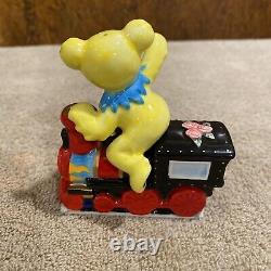 Grateful Dead Salt & Pepper Shakers Dancing Bear Train by Vandor Retired Rare