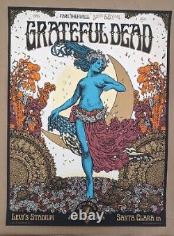 Grateful Dead Santa Clara 2015 50th Anniversary Richey Beckett Test Print Rare