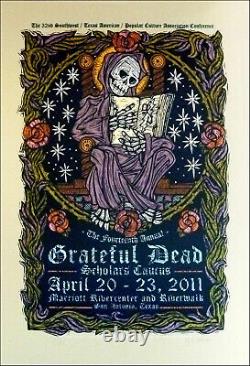 Grateful Dead Scholars Caucus Poster'11 Rare Signed Silkscreen Gary Houston COA