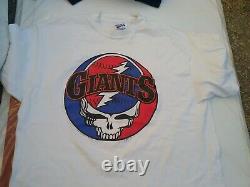 Grateful Dead Sf Giants 1993 Gdm Mlb 1 Stich Shirt Large Rare Spots Vibrant Vtg