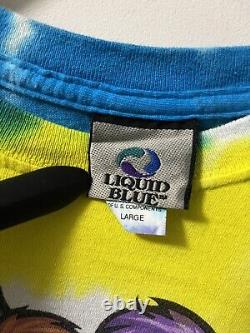 Grateful Dead Shirt L Big River Jamboree Tie Dye RARE Long Sleeve Liquid Blue