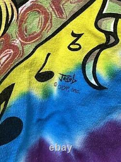 Grateful Dead Shirt L Big River Jamboree Tie Dye RARE Long Sleeve Liquid Blue