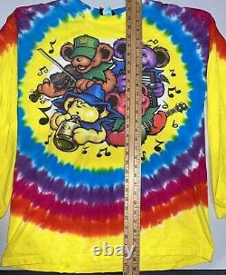 Grateful Dead Shirt L Big River Jamboree Tie Dye RARE Long Sleeve Liquid Blue