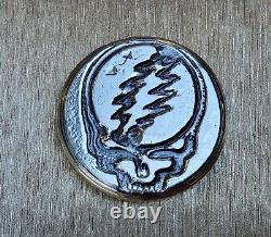 Grateful Dead Silver Round, 3.1 Oz. 999, Hand Poured, Hacmint, Rare