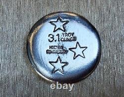 Grateful Dead Silver Round, 3.1 Oz. 999, Hand Poured, Hacmint, Rare