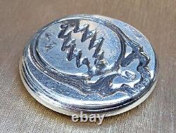 Grateful Dead Silver Round, 3.1 Oz. 999, Hand Poured, Hacmint, Rare