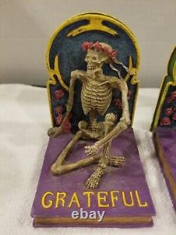 Grateful Dead Skeleton Bookends, Vandor 1998 VERY RARE No box