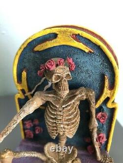Grateful Dead Skeleton Bookends, Vandor, 1998. Very Rare