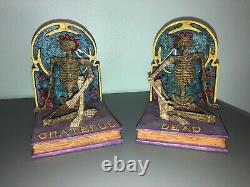 Grateful Dead Skeleton Bookends, Vandor, 1998. Very Rare