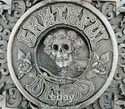 Grateful Dead Skeleton Roses Belt Buckle Rare Limited Edition 1992 Vintage Used