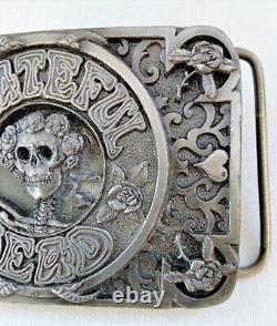 Grateful Dead Skeleton Roses Belt Buckle Rare Limited Edition 1992 Vintage Used