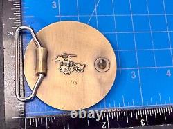 Grateful Dead Skull Vintage RARE Round Quiet Storm 333 Belt Buckle