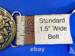Grateful Dead Skull Vintage RARE Round Quiet Storm 333 Belt Buckle