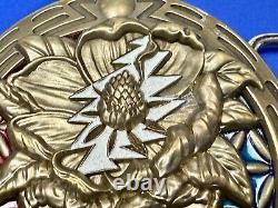 Grateful Dead Skull Vintage RARE Round Quiet Storm 333 Belt Buckle