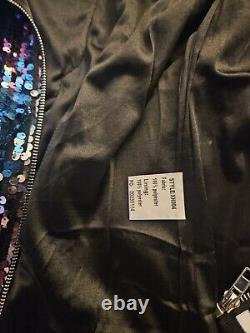 Grateful Dead Steal Your Face Disco Sequin Sparkle Jacket Brand New Rare XL SYF