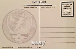 Grateful Dead Steal Your Face Rare Collector's Item 5 Postcards By Yujean