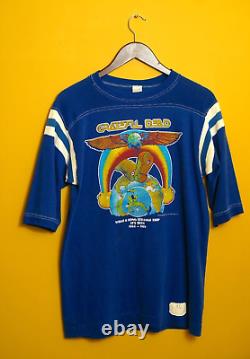 Grateful Dead Strange Trip Double Sided Vintage 70's Blue T-Shirt HYPER RARE