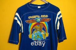 Grateful Dead Strange Trip Double Sided Vintage 70's Blue T-Shirt HYPER RARE