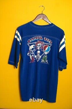 Grateful Dead Strange Trip Double Sided Vintage 70's Blue T-Shirt HYPER RARE