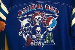 Grateful Dead Strange Trip Double Sided Vintage 70's Blue T-Shirt HYPER RARE