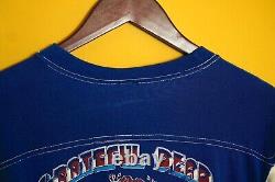 Grateful Dead Strange Trip Double Sided Vintage 70's Blue T-Shirt HYPER RARE