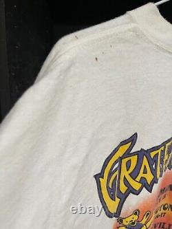 Grateful Dead Summer Tour 1994 T-Shirt Wash DC RARE White Stained XL Vintage