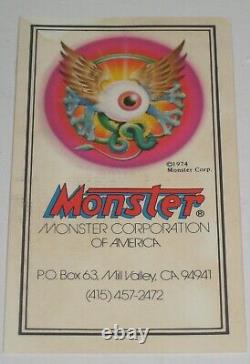 Grateful Dead T-Shirt Catalog 1973 Stanley Mouse Monster Inc Biz Card Flyer RARE