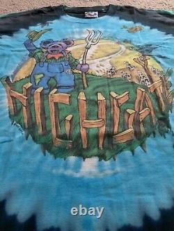 Grateful Dead T Shirt Vintage 1995 Summer Tour 6/15/95 Highgate, VT XL NOS RARE