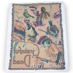 Grateful Dead Tapestry Blanket Throw Jerry Garcia Band Concert Tour Guitar Rare