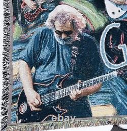 Grateful Dead Tapestry Blanket Throw Jerry Garcia Band Concert Tour Guitar Rare