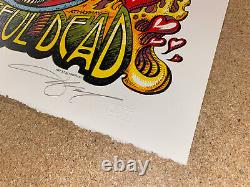Grateful Dead They Love Each Other Print S/N Only 100! AJ Masthay Linocut RARE