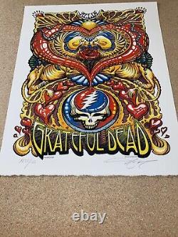 Grateful Dead They Love Each Other Print S/N Only 100! AJ Masthay Linocut RARE
