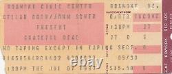 Grateful Dead Ticket 07-08-1987 Roanoke CIVIC Arena Garcia Bob Weir -rare