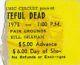 Grateful Dead Ticket May 13, 1973 Des Moines Jerry Garica Bob Weir Rare